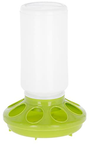 KERBL Geflügel Futterautomat (Futterspender für Wachteln / Küken / Hühner, 23,5 x 16 x 16 cm Futterschale mit 1000 ml) 73137