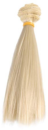 Milisten Bjd Dolls 5 Stück 15 cm Puppenhaar-Perücken Puppe DIY glattes Haar Handwerk Puppe Perücken für DIY Handwerk Puppe Making Supplies Dark Khaki