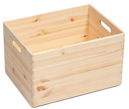Prestige Wicker Wooden Storage Box - Safe Place Large