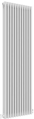 Traditional 3 Column Central Heating Radiator Vertical Rads Cast Iron Style White 1800x560mm