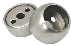 Der-beste-Preis Flansch Halter Rohr Stützflansch aus Edelstahl Rundrohr Halter Wandrosette Kleiderstangen Halter 2 Stück (19mm), Silber