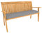 POKAR Cojín para Banco de Jardín Cojín De Silla Interior/Exterior Cojínes De Banco Muebles Cojín De Asiento (100 x 40 x 5, Gris)
