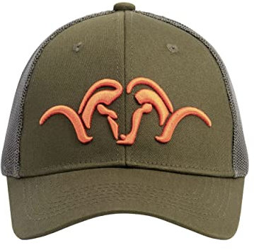 Blaser HunTec Trucker Kappe - Outdoor und Jagd Camouflage / Oliv Grün Verstellbar, Farbe:Grün