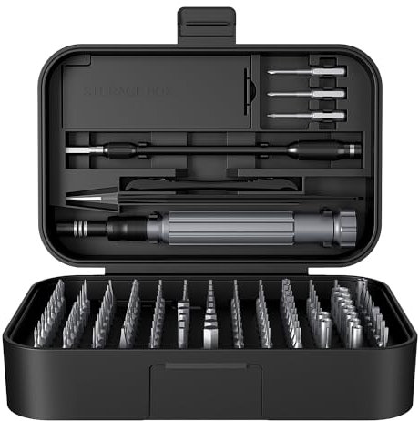 SOONAN 150 in 1 Set di Cacciaviti di Precisione, Set di Cacciaviti Portatile Con 120 Punte Magnetiche, Cacciavite Torx Esagonale Per Telefono, Computer Portatile, Pc, Orologio, Occhiali, Nero
