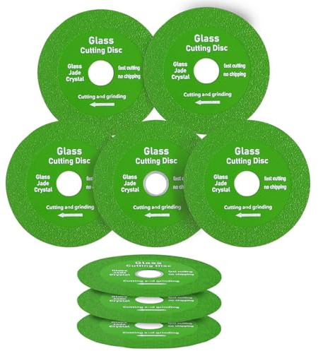 KEWAYO Disco da Taglio per Vetro, 8 Pezzi lama per sega sottile Glass Cutting Disco da taglio Glass Cut off Wheel ruota di taglio del vetro, per ceramica, vetro, piastrelle