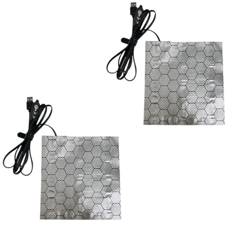 GERUI 10W Glasbehälter Heizpad,2-teiliges Set Einstellbare Heizpad für Reptilien mit Temperaturregelung für Reptilien, Schlangen, Echsen, Geckos, Spinnen, Raupen, Aquarium Heizpad