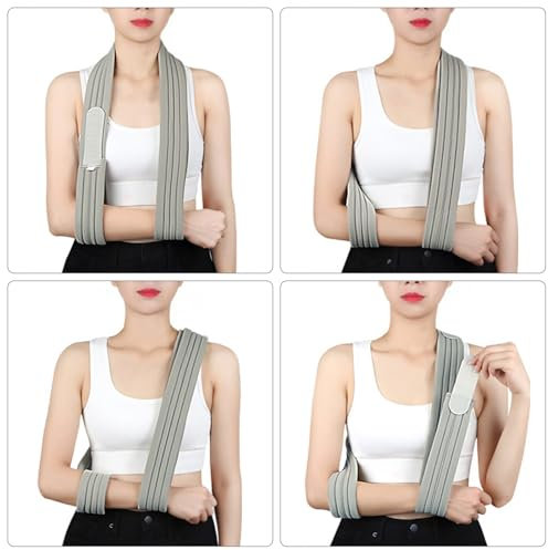 Ehuihuan Armschlinge linker arm, Armschlinge, Armstütze, Armstütze für Fraktur, Verstellbare Armschlinge für den Arm, Verletzten Arm Unterstützung, Schulterstütze für Armverletzungen