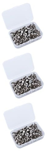 Gogogmee 3 Sets Metallverschlüsse Runde Papierverschlüsse Für Handwerk Büro 200 Stück * 3