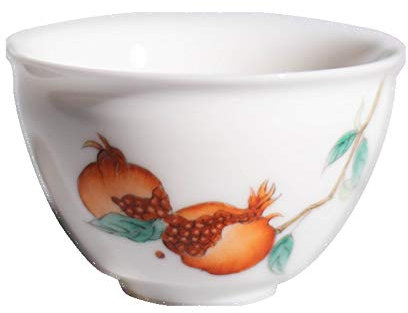 Juego de té chino, manteca de cerdo de porcelana de jade, taza de té blanca pintada a mano, taza de té de porcelana de jade pintada a mano, taza maestra personal, taza individual, taza con olor, tazón