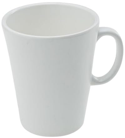 Sicignano | Tazza Latte in Melamina Bianca 8,5x10h cm - Resistente, Leggera e Pratica per Colazione e Bevande | Elegante e Compatta per Colazioni e Catering (1)