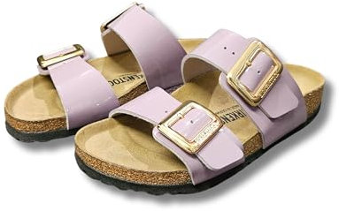 Birkenstock Sidney 1029457 Damen-Slipper schwarz, violett, 38 EU Stretta