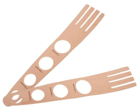 TOPBATHY 2pcs Spaghetti Pasta Measure Tool Wooden Spaghetti Portion Gadget Design Easy to Use and Clean Great for Family Meals
