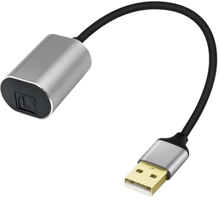 Adaptateur audio USB A mâle vers SPDIF femelle pour ordinateur portable transmission numérique pour home cinéma USB vers fibre optique