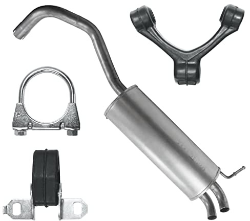 POLMOstrow Auspuff für VW Polo 4 IV 9N 2001-2009 | Endtopf, Motoren: 1.4 TDI - 1.9 SDI - 1.9 TDI | Fließheck