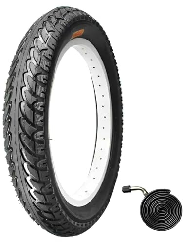 16x2.50 Puncture-Proof Snow Tire with Tube for Electric Bicycle, 16 2.50 Heavy-Duty Rubber Tire, Enhanced Traction and Stability, All-Season Performance