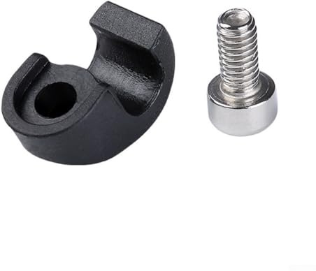 Eawfgtuw 5Pcs For Bike Brake Housing Buckle, For Cable Hose Clamp and Guide Adapter, ABS Steel Wire Stop for Road Cycling Maintenance Black