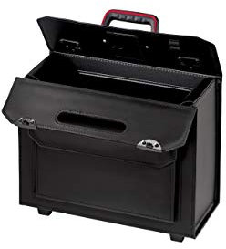 Parat Arbeitstasche PARADOC (mit Fach für Notebook gepolstert, Dokumentenfach, Material: Rindsleder; schwarz (leer - ohne Inhalt))