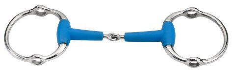 FEELING Olivenkopfaufziehtrense gebrochen Flexi Color grün 14,5 cm