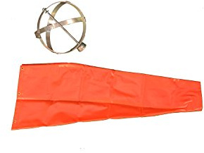 Cortina Windsock Kit, PVC Over Nylon, 03-WS-3KT, 3' Length x 10 Diameter, Orange