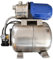 Hauswasserwerk Hauswasserautomat Pumpe mit Druckschalter Jetpumpe Ss-600-1 Kreiselpumpe Edelstahlpumpe mit Integr.Thermischem Motorschutzschalter und Manometer als Gartenpumpe Regenwasserpumpe