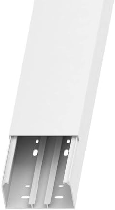 WITTKOWARE Kabelkanal (Leitungsführungskanal), Breite x Höhe 110x60mm, Länge 2m, 8 Stück (Gesamtlänge 16m), Farbe weiß