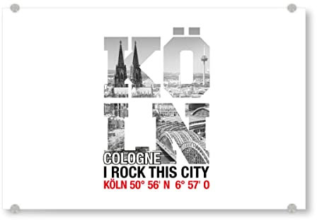 artboxONE Acrylglasbild 30x20 cm Städte/Köln I Rock KÖLN 2 Bild hinter Acrylglas - Bild Köln Colonia I Rock