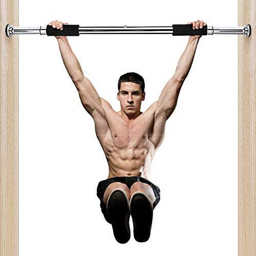 Klimmzugstange für Türbreiten von 64-85 cm, Indoor Sports Stahlkonstruktion Türklimmzugstange Mit rutschfestem Schaumstoffpolster für Push-up Klimmzug Sit-up Beinstreckung