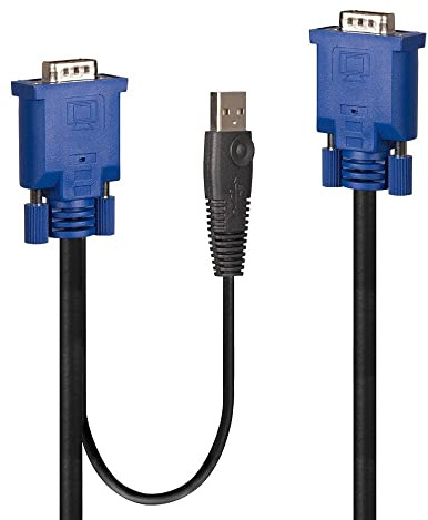 Lindy Cavo KVM e USB combinato da 2 m