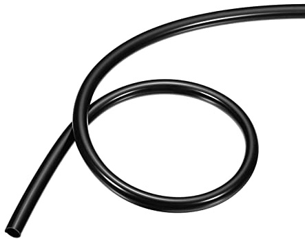 YOKIVE Silicone Tubi, Acqua Trasferimento Ottimo per Pompa(Nero, 8x10mm IDxOD, 1m)