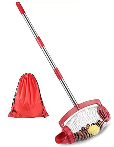 Campsie Ramasseur De Fruits | Châtaignes Rouleau Ramasseur | Outil De Ramassage De Noix Réglables | Modèle avec Bec V-erseur | Récupérateur De Noix pour Fruits Ferme Famille