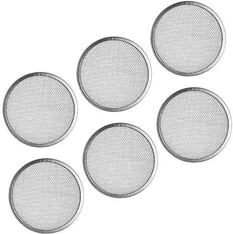 CIYODO Edelstahl Keimsiebdeckel 70mm für Mason Gläser 6 Stück Packung Filterdeckel für Senf Getreide und Andere Pflanzensorten in Weithals Sprossengläsern