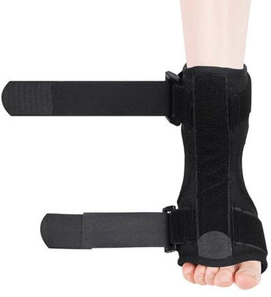 Knöchelbandage mit Klettverschluss Fußgelenkstütze 1 Stück Sprunggelenkbandage Verstellbar Sprunggelenk Fußbandage Laufen Fußball Knöchelschiene Stabilisierung Fußgelenkbandage für Damen Herren