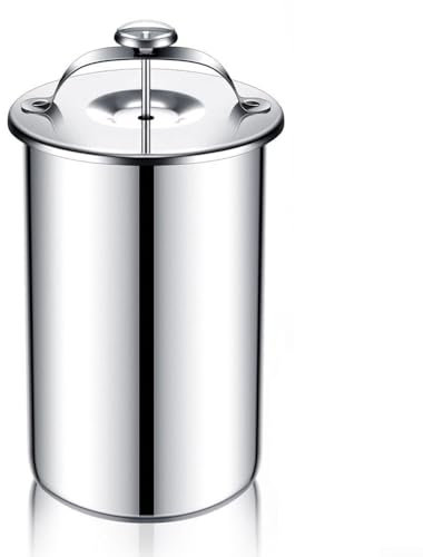 Lecreatekit Prensa de carne de acero inoxidable, olla de prensa de carne con termómetro, perfecta para uso frecuente en tu cocina. (cable)