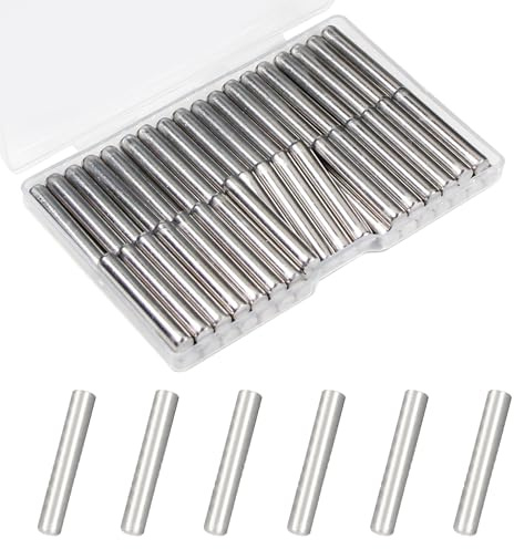 Juvielich 50Pcs M5 x 30mm Dowel Pin 304 Stainless Steel Cylindrical Dowel Pins Shelves Dowel Pin Bookshelf Support Pegs for Metal Devices Cabinet Furniture Fixing Component Position Wood Bunk Bed