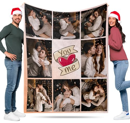 Easycosy Personalisierte Decke mit Foto - Made in Germany - wärmere Fotodecke selbst gestalten Kuscheldecke - Foto Geschenke für Frauen Freundin Schwester Kollegen zu Abschied Geburtstag