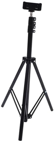 Housoutil Trépied Réglable pour Projecteur et Appareil Photo, Support au Sol Compact en Abs et Alliage D’Aluminium, pour Présentations, Petits Appartements