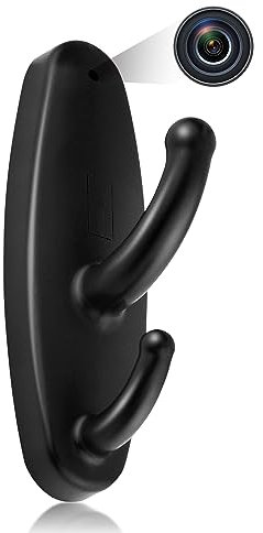 RUMUCF Mini Camera Clothes Hook HD 1080P Video Recorder with Motion Detection Loop Recording Security Nanny Camera for Baby/Pet, No WiFi Function