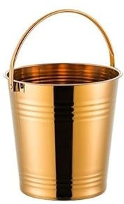 Premium 304 Stainless Steel Ice Bucket - Large Gold Champagne & Wine Cooler for Parties Restaurants & Bars - Perfect for Snacks Fries & Fried Chicken