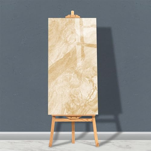 Untitled Lot de 8 panneaux muraux auto-adhésifs aspect marbre - Résistant à l'humidité - 1,44 m² - PVC de qualité supérieure - Pour cuisine, salle de bain et salon (08 marbre beige)