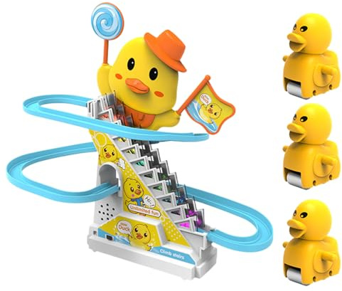 Lämna din Scale giocattolo Piccola - Scivolo Elettrico, LED, suono Musicale che potenzia il Cervello, Comodo da Transpportare Design Della Mobile | Bambini 3 Anni in su, interni,