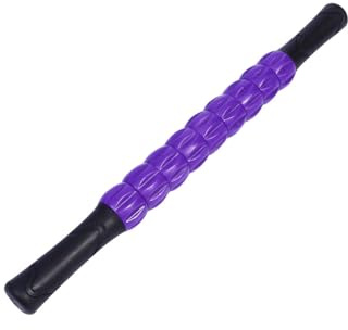 DINHEAROM Yoga Muskelroller aus Kunststoff zur Tiefen Muskelentspannung Ergonomischer Massage Roller Stab für Waden und Arme für Fitness und Familiengebrauch