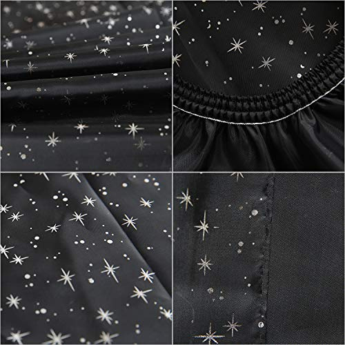 Vroomoto Delantal de Tela con Capa de Peluquero para Peluquería, Corte Pelo, Estilo, Nailon, Negro