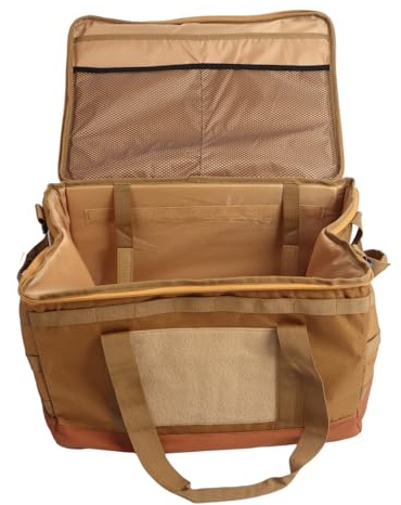 Borsa da Campeggio Pieghevole Portatile, Durevole, Multifunzione, per Campeggio All'aperto, Viaggio, 45 Litri, Kaki