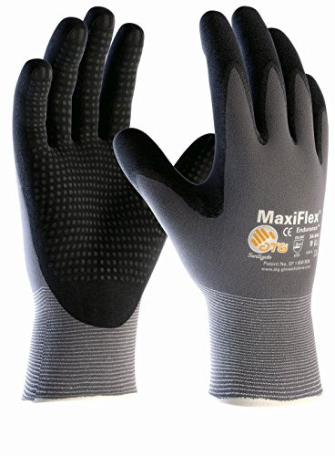 (12 Paar) ATG Handschuhe 34-844 Montagehandschuhe MaxiFlex Endurance 12 x grau/schwarz 8 (M)