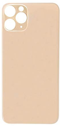 fonefunshop Compatible with iPhone 12 Pro Plain Glass Back in Gold