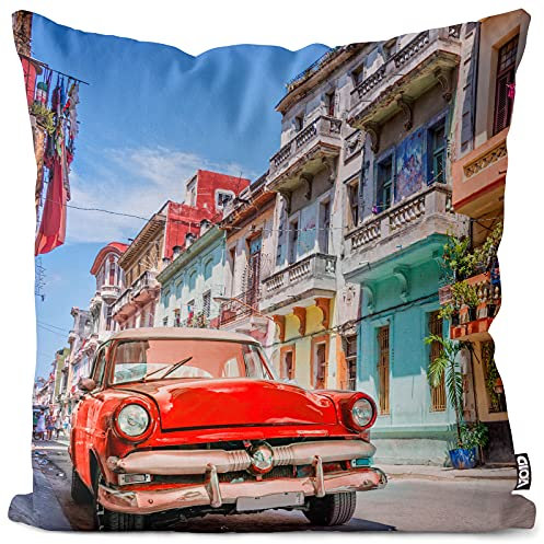 VOID Havanna Vintage Car Oldtimer Kissenbezug Kissenhülle Sofakissen Kissen Deko Outdoor-Kissen Dekokissen, Kissen Größe:50 x 50 cm