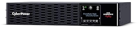 CyberPower PR1000ERTXL2UC Line-Interactive USV 1000VA/1000W für Rack/Tower 2U, Reine Sinuswelle mit Active PFC, AVR, BMS Hot-Swap Batterie, Cloud per Ethernet, LCD, USB, Smart-Slot, 10x IEC C13,