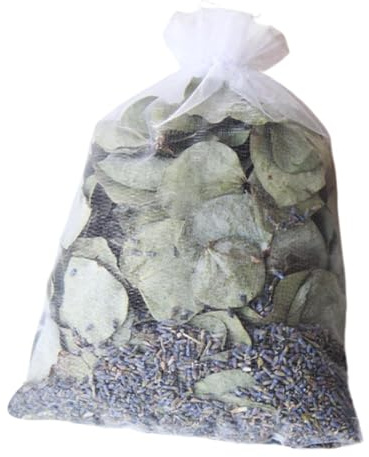 Saquitos perfumados para el armario – Sacos perfumados naturales con hojas de eucalipto | bolsas de refresco, bolsas con flores artificiales, fragancia para la habitación para relajarse