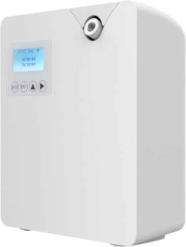 Diffuser für ätherische Öle ohne Wasser, Bluetooth und WLAN, Aromatherapie-Diffusor, professionell, ohne Wasser, 300 ml, für große Räume (weiß)