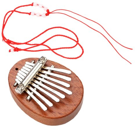 ifundom 8-tasten Daumenklavier Kalimba und Metall Kleiner Fingerklavier für Erwachsene und Anfänger Tragbares Musikinstrument mit Komfortablem Handgefühl für Performance und Party